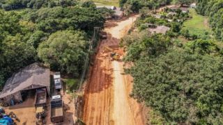 Com investimento de R$ 22,5 milhões, avançam obras no acesso a Cerro Grande do Sul