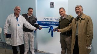Hospital da Brigada Militar de Porto Alegre recebe primeiro equipamento de ressonância magnética