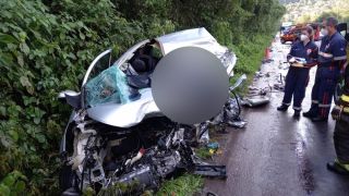 Homem morre em grave acidente de trânsito no km 13 da ERS 446, em Carlos Barbosa