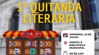 Primeira edição da quitanda literária acontece no domingo, dia 10 de julho, em Uruguaiana