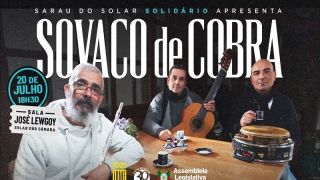 Sovaco de Cobra Trio leva o chorinho ao palco do Sarau do Solar no dia 20 de julho, às 18h30min