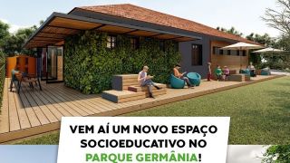 Parque Germânia, em Porto Alegre, vai ganhar um espaço socioeducativo que incluirá uma biblioteca para uso geral