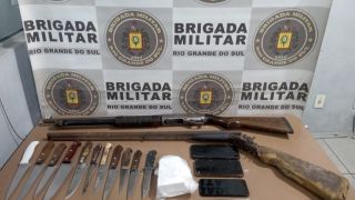 Brigada Militar prende três homens e uma mulher no centro, em Capão do Leão 