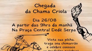 Chama Crioula chega no dia 26 de agosto ao município de São Lourenço do Sul