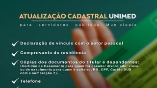 Servidores do Poder Executivo, em São Lourenço do Sul, precisam realizar a atualização cadastral da unimed