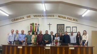 Promotor de Justiça, em Faxinal do Soturno, recebe homenagem na Câmara de Vereadores de Nova Palma