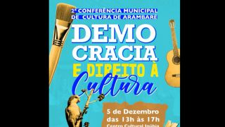 2ª Conferência Municipal de Cultura de Arambaré ocorre no dia 5 de dezembro