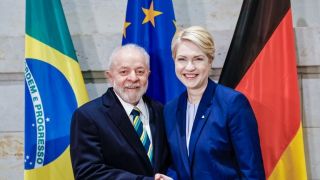 Com a chefe do Conselho Federal alemão, Presidente Lula articula ampliação de investimentos