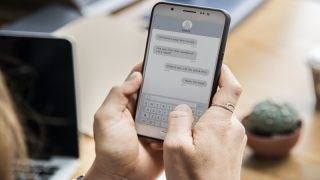 Como enviar mensagens em branco em um iPhone