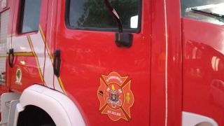 Caminhão pega fogo na BR-293, em Cerrito, e Bombeiros são acionados para atender sinistro