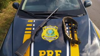 PRF prende homem portando ilegalmente arma na BR-392 em São Sepé