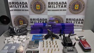 Menor é apreendido pela Brigada Militar, em Rio Grande, por tráfico de drogas e porte ilegal de arma 