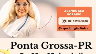 Agende seu horário com SS Podologia Clínica, em Ponta Grossa/PR, nos dias 2 a 5 de abril
