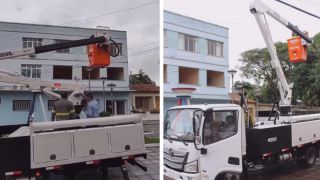 Manutenção elétrica: Prefeitura de Barra do Ribeiro adquire um caminhão foton equipado com cesto
