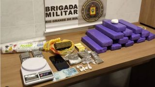 Brigada Militar prende homens e mulher por tráfico de drogas em Santa Cruz do Sul 