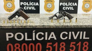 Dois homens são presos pela Polícia Civil, em Rio Pardo, por porte ilegal de ama de fogo