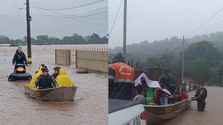 Mais de cem pessoas e animais de estimação são resgatados em áreas inundadas de Santa Maria