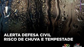 ALERTA: Defesa Civil de São Leopoldo alerta para risco de tempestades nos próximos dias